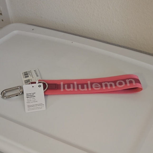 lululemon athletica Accessories - Lululemon Pink Keychain Wristlet